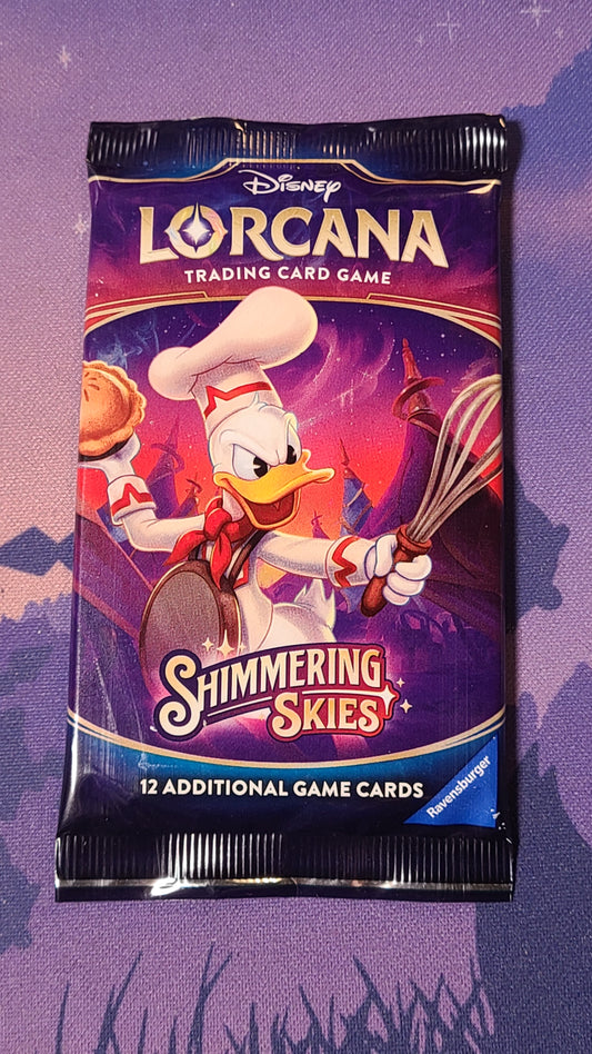 Disney Lorcana Shimmering Skies Booster Pack (Live Opening)