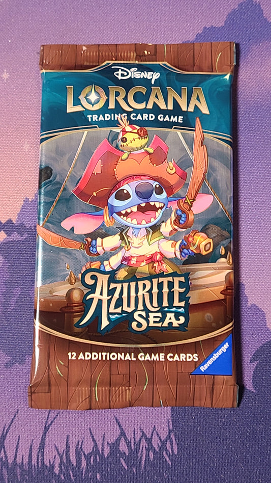 Disney Lorcana Azurite Sea Booster Pack (Live Opening)